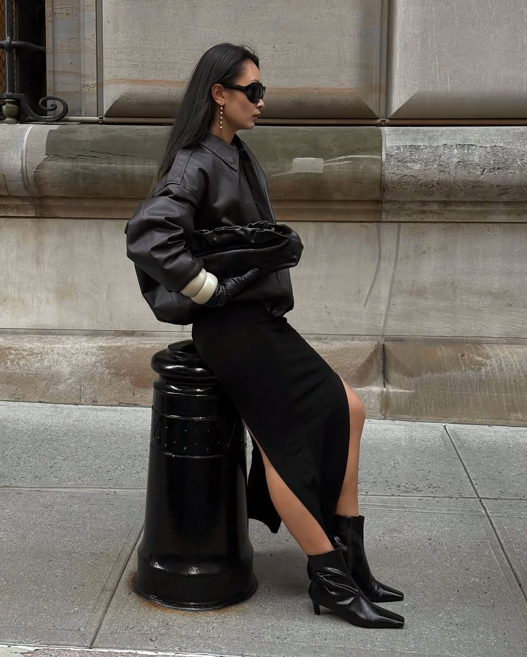 Woman wearing popular anti trend wardrobe items 2026.