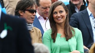 Pippa Middleton looks on during Day 4 of the AEGON Championships at Queen's Club on June 13, 2013