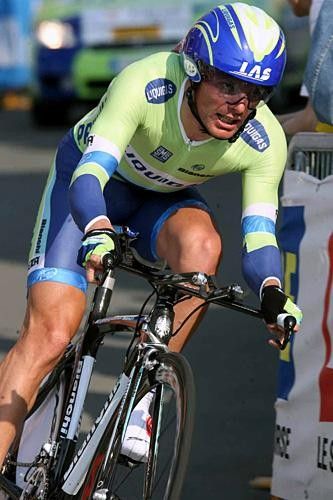 Danilo Di Luca (Liquigas) on his way to 10th place.