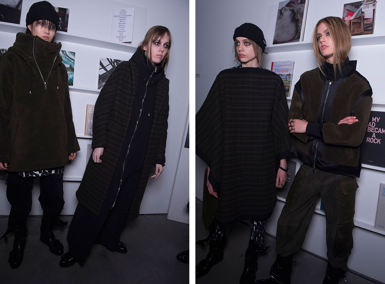 Female models wearing Public School Autumn / Winter range 2016