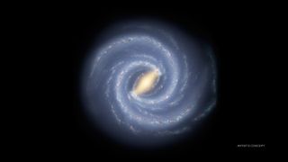 Artist's conception of the Milky Way galaxy