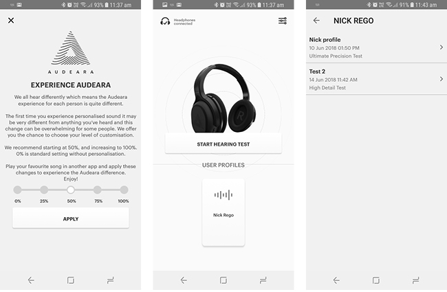 The app allows you to adjust the amount of personalisation as well as create multiple user profiles
