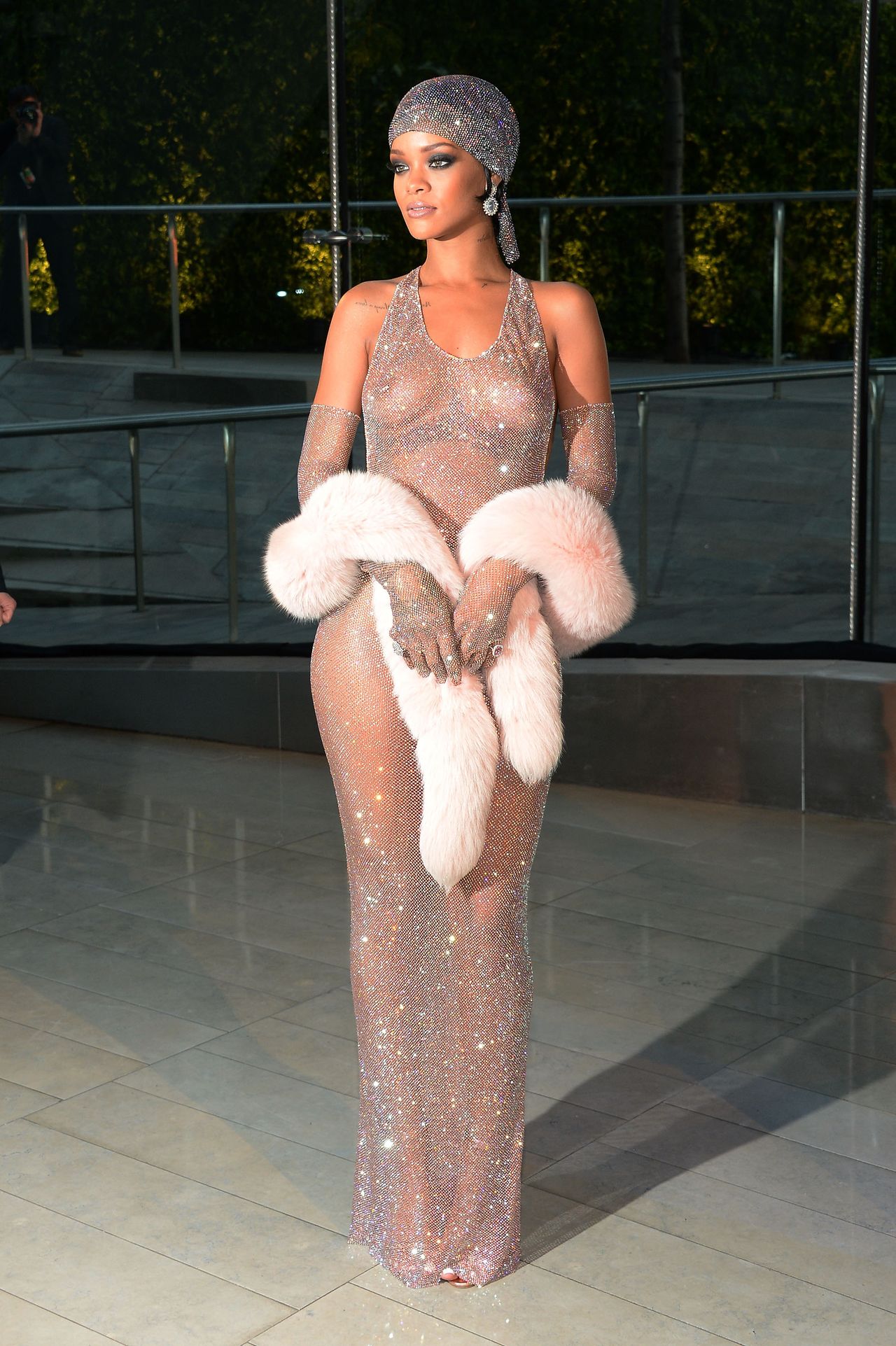 NEW YORK, NY - JUNE 02: (EDITORS NOTE: Image contains nudity.) Rihanna attends the 2014 CFDA fashion awards at Alice Tully Hall, Lincoln Center on June 2, 2014 in New York City. (Photo by Larry Busacca/Getty Images)