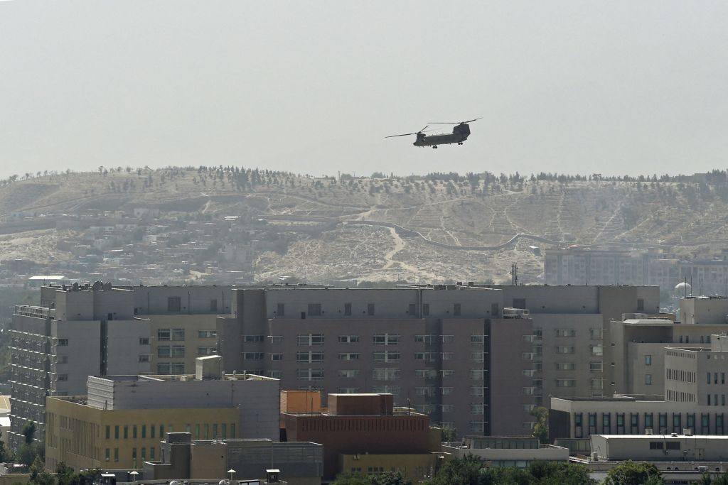 U.S. embassy evacuation in Kabul.