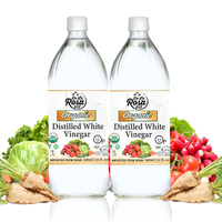 Shop De La Rosa organic distilled white vinegar from Amazon