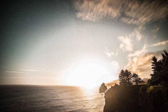 Photographer Scott Wight of Kodiak, Alaska, captured this photo of the explosions of the U.S. military&#039;s Advanced Hypersonic Weapon during a failed test launch from the Kodiak Launch Center on Aug. 25, 2014. The U.S. military is investigating the test fai