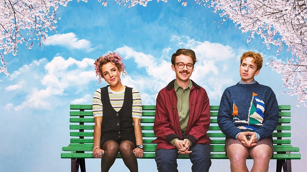 "Leonard and Hungry Paul" stars [from left] Jamie-Lee O’Donnell as Shelley, Alex Lawther as Leonard and Laurie Kynaston as Hungry Paul