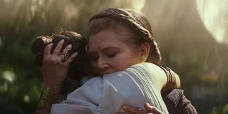 Leia and Rey hug in Star Wars Rise of Skywalker trailer