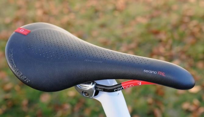 Sven Nys's saddle of choice is Bontrager's Serano RXL, with carbon rails