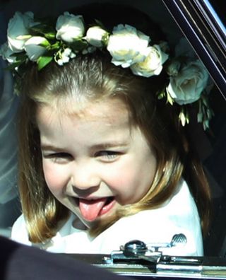 Princess Charlotte Prince George bridesmaid pageboy