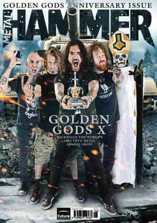 The cover of Metal Hammer magazine issue 233 featuring the Golden Gods