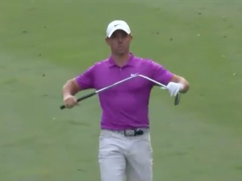 WATCH: Rory McIlroy Snaps Club At Zozo Championship