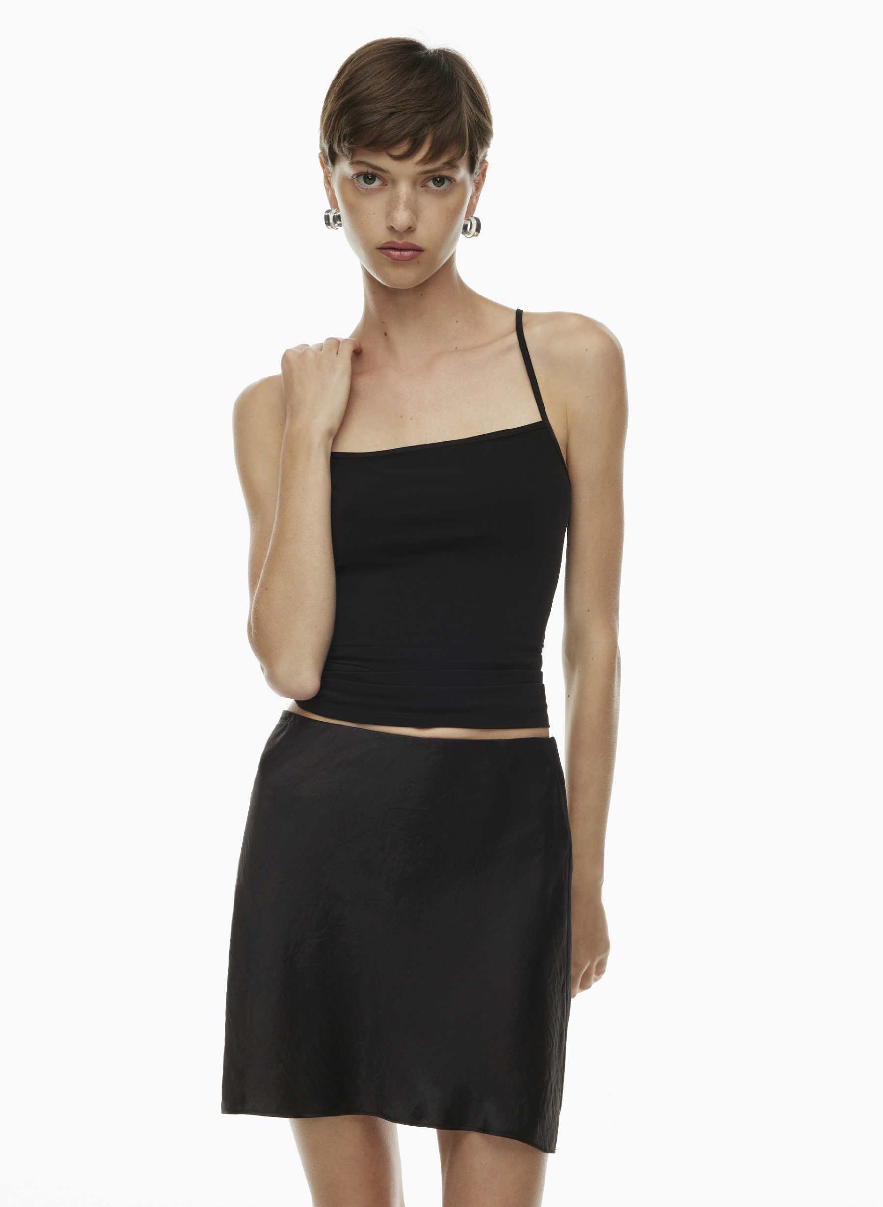 Aritzia Babaton New Slip Satin Mini Skirt