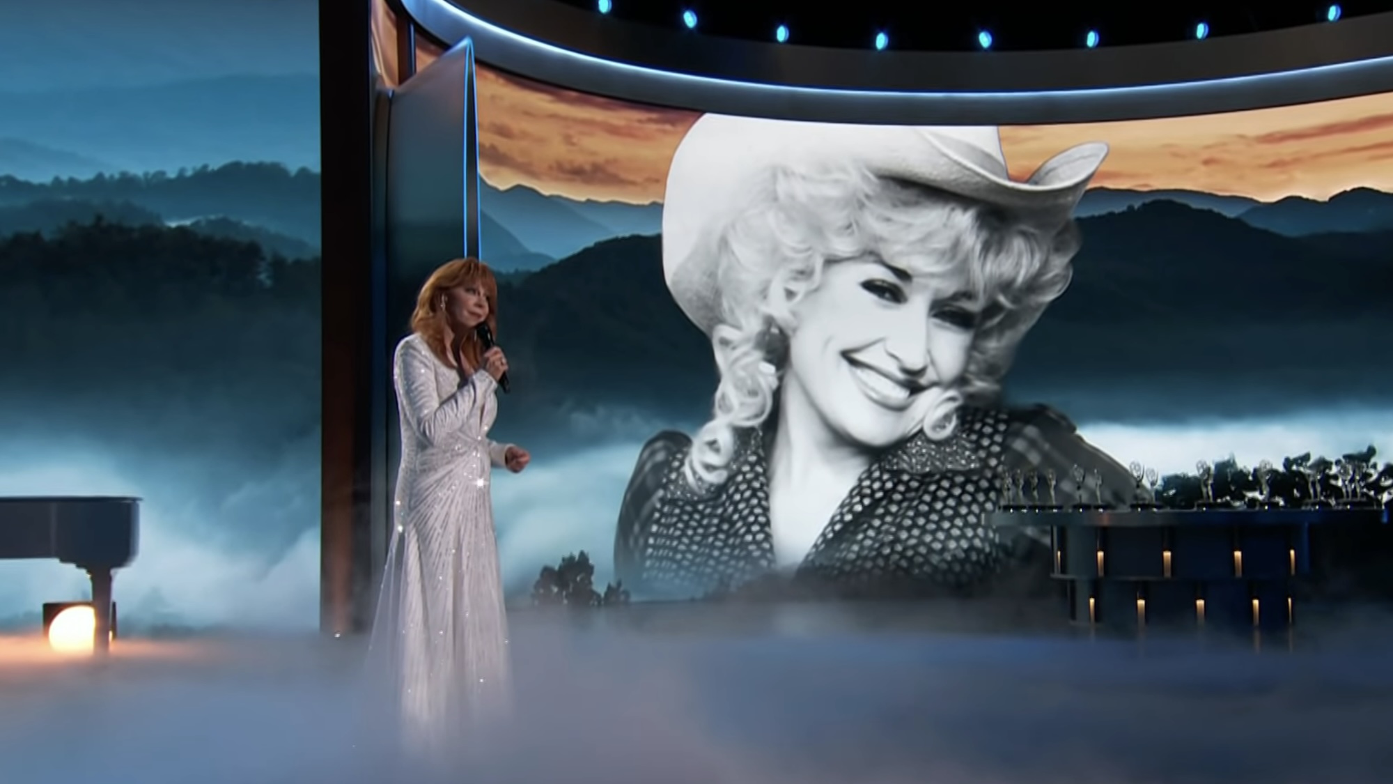 Reba McEntire singing Appalachian Memories by Dolly Parton during Emmy tribute