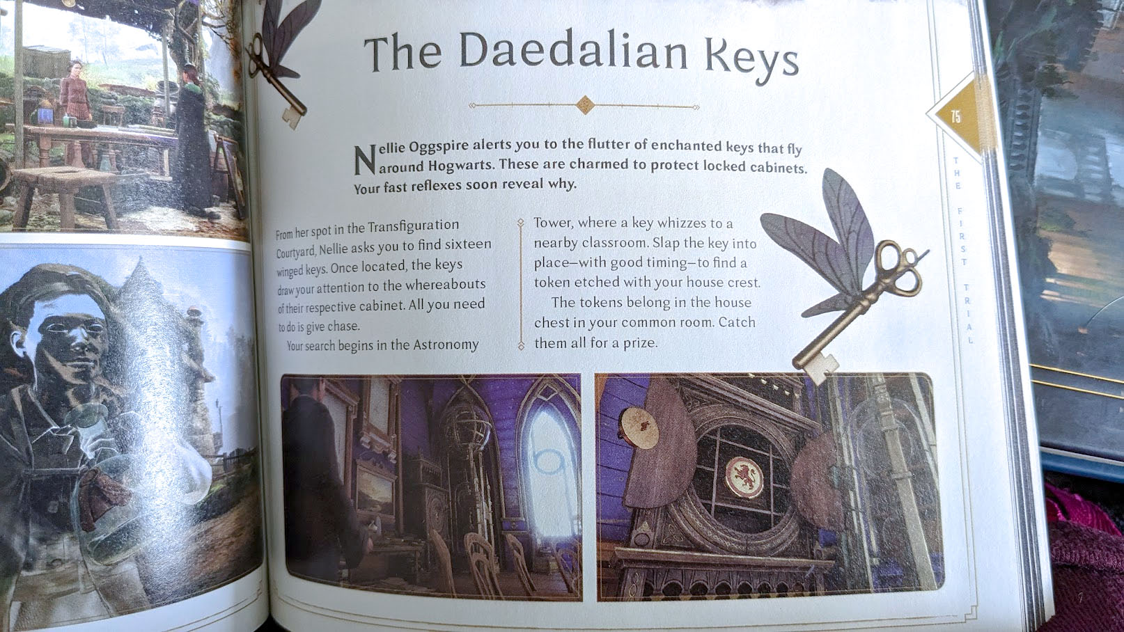 Hogwarts Legacy: The Official Game Guide - página Daedalian Keys.