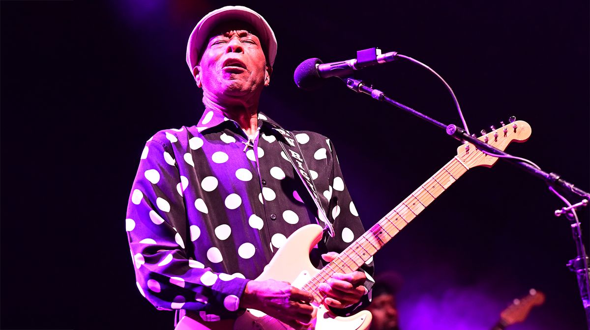 Buddy Guy performs during the 2023 Savannah Music Festival at Trustees' garden Main Stage on March 25, 2023 in Savannah, Georgia.