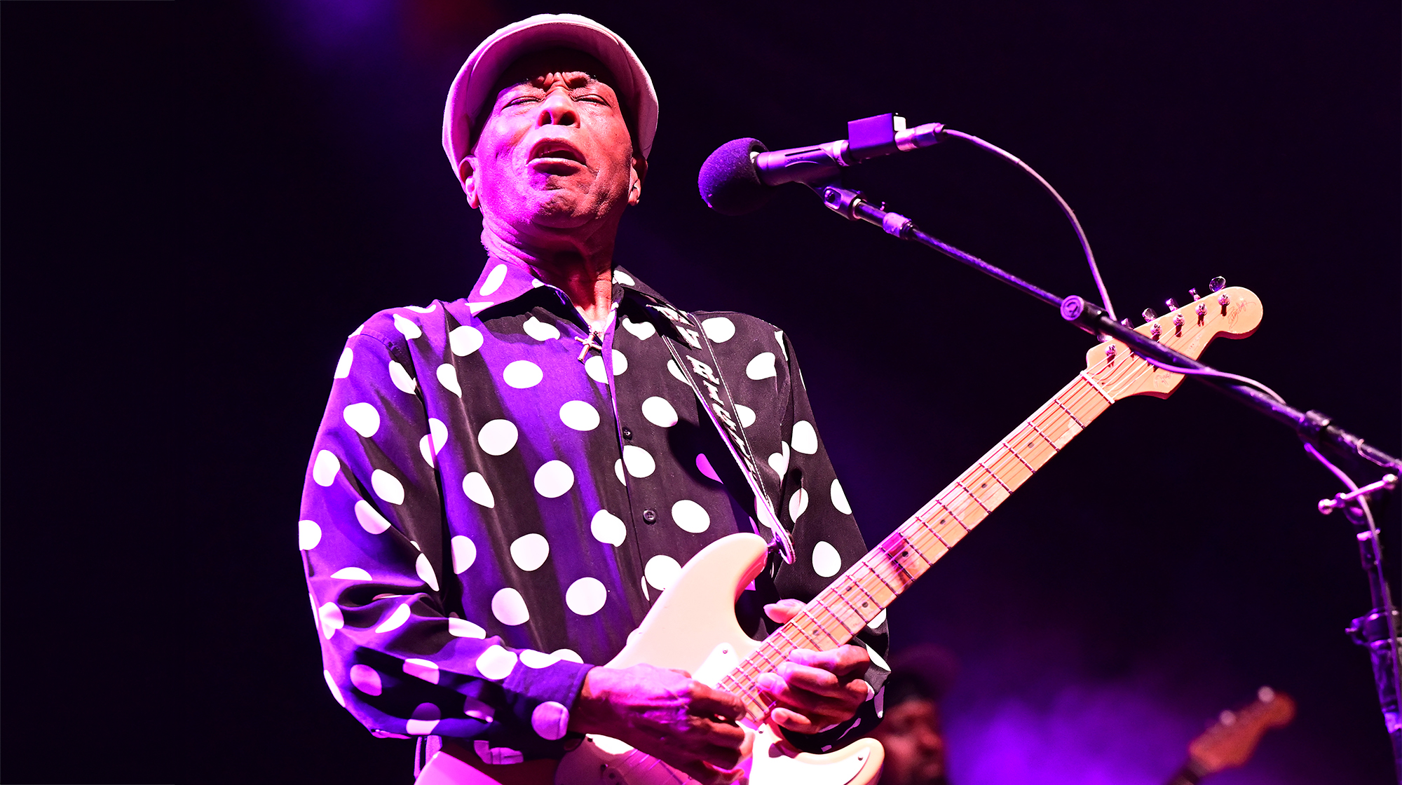 Buddy Guy performs during the 2023 Savannah Music Festival at Trustees' Garden Main Stage on March 25, 2023 in Savannah, Georgia.