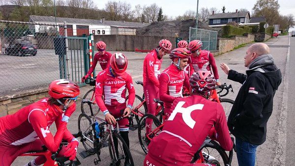 Katusha get ready for their recon