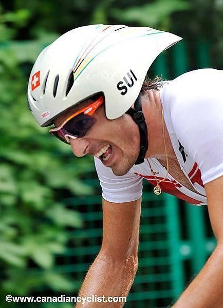Fabian Cancellara (Switzerland) shows the strain