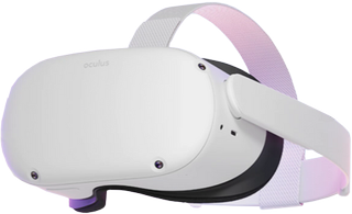 The Oculus Quest 2 headset from the front