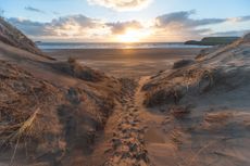 One of the beautiful beaches of the Gower.