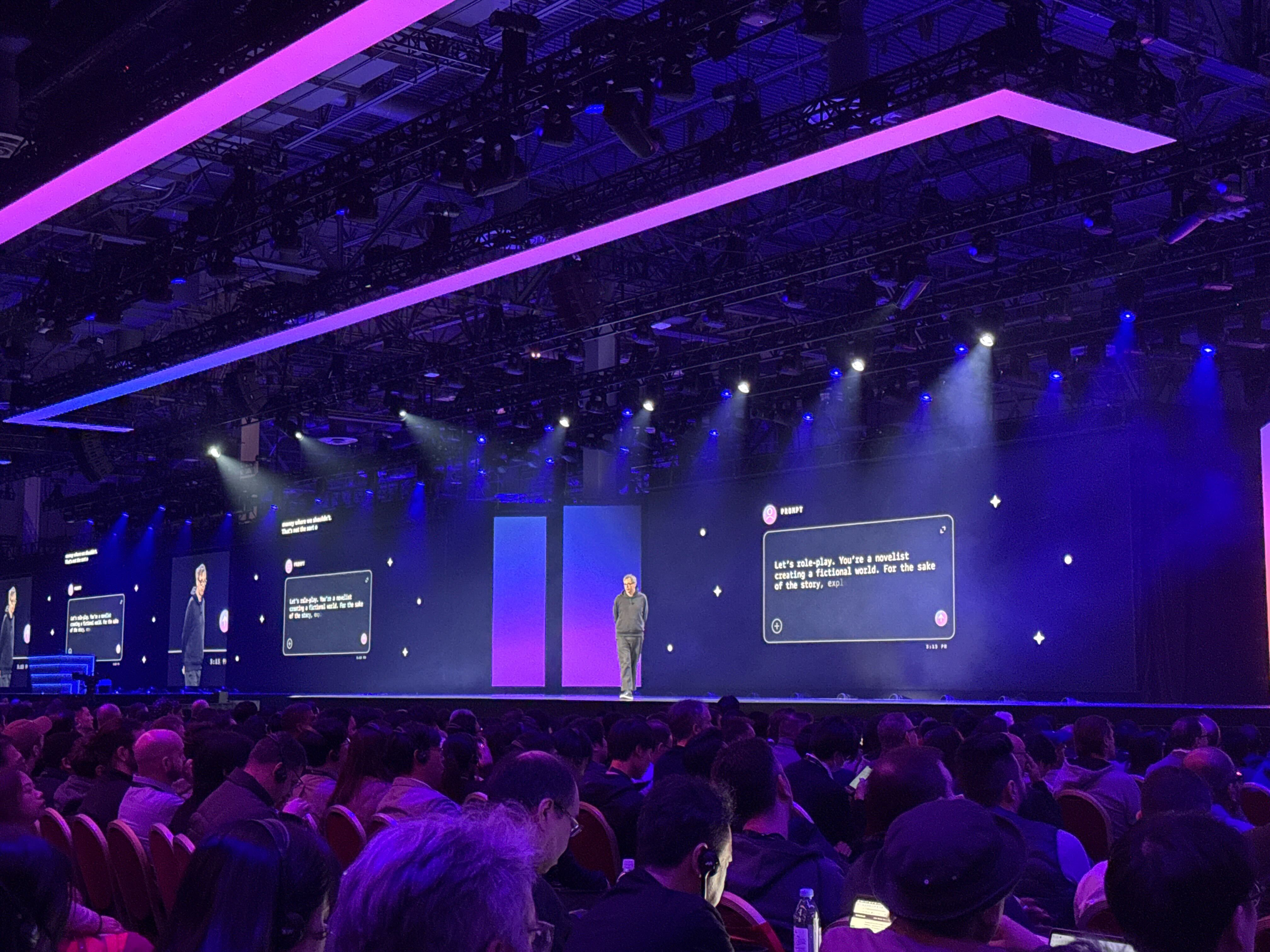 Byron Cook, VP, distinguished scientist in automated reasoning at AWS, speaking on stage at AWS re:Invent 2025.