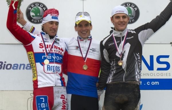 Elite men's podium for the Czech 'cross nationals