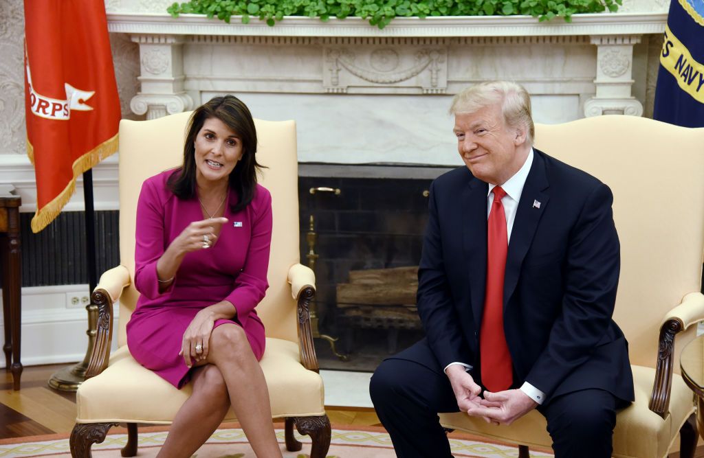 Nikki Haley and Donald Trump