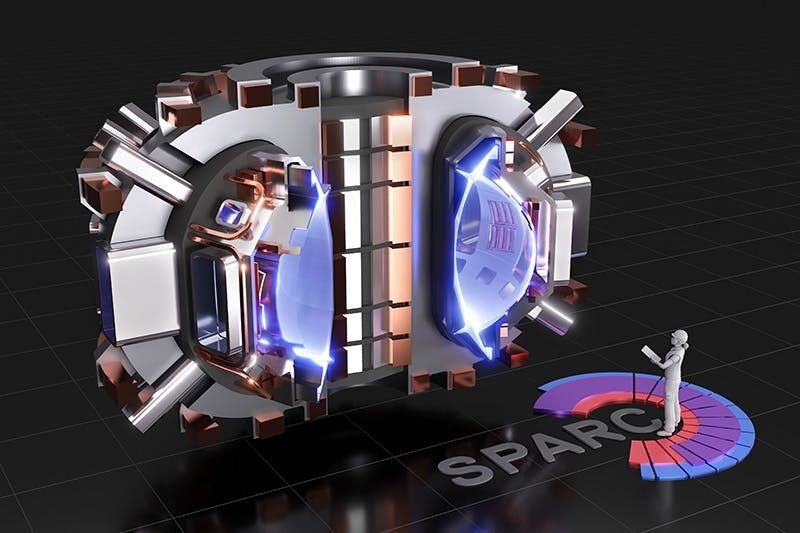 A cutaway rendering of the proposed SPARC tokamak.