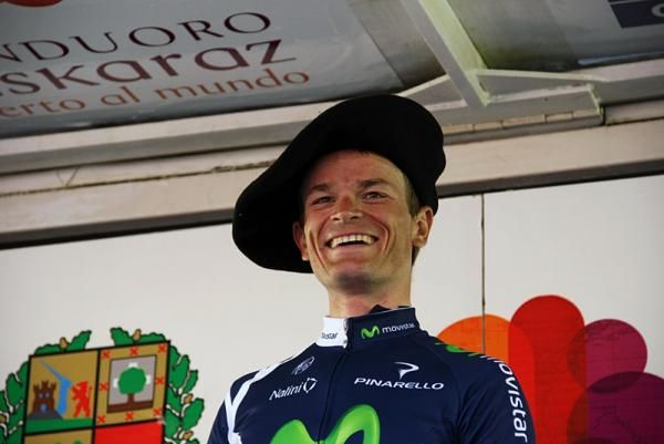 Stage two winner Vasili Kiryienka (Movistar)