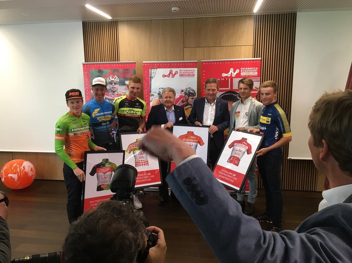 Thomas Umhaller at the Tour of Austria presentation