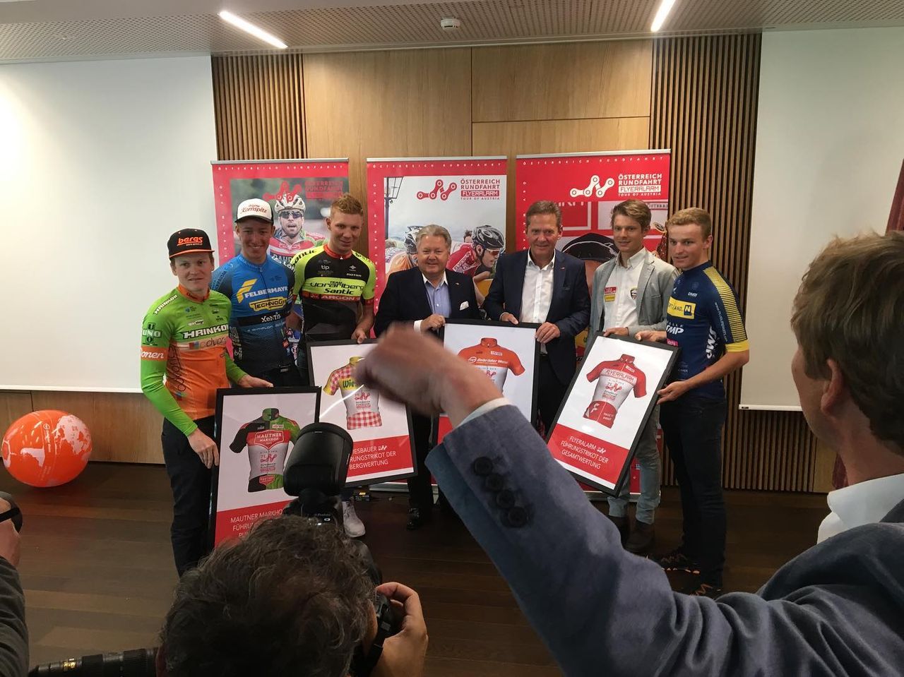 Thomas Umhaller at the Tour of Austria presentation