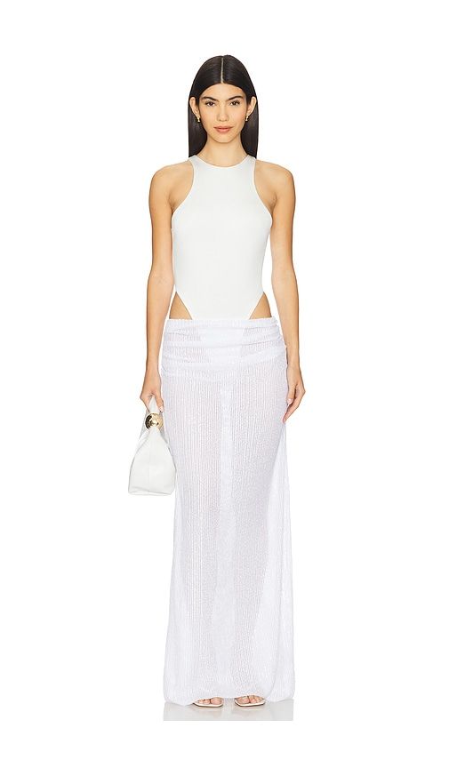 Bodysuit and Long Skirt Set