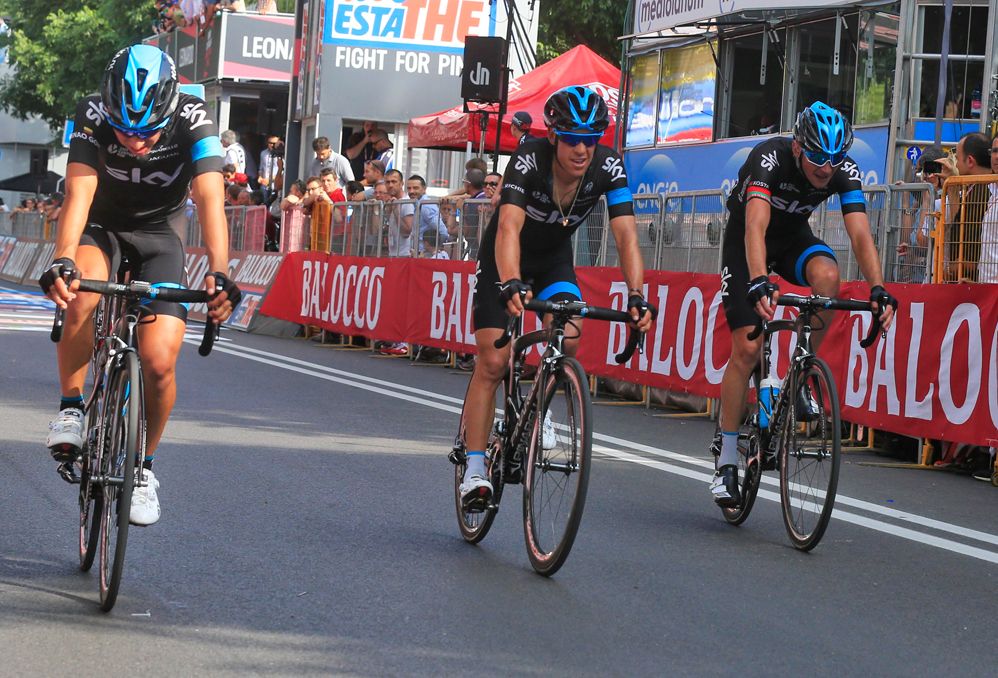 Richie Porte comes over the line