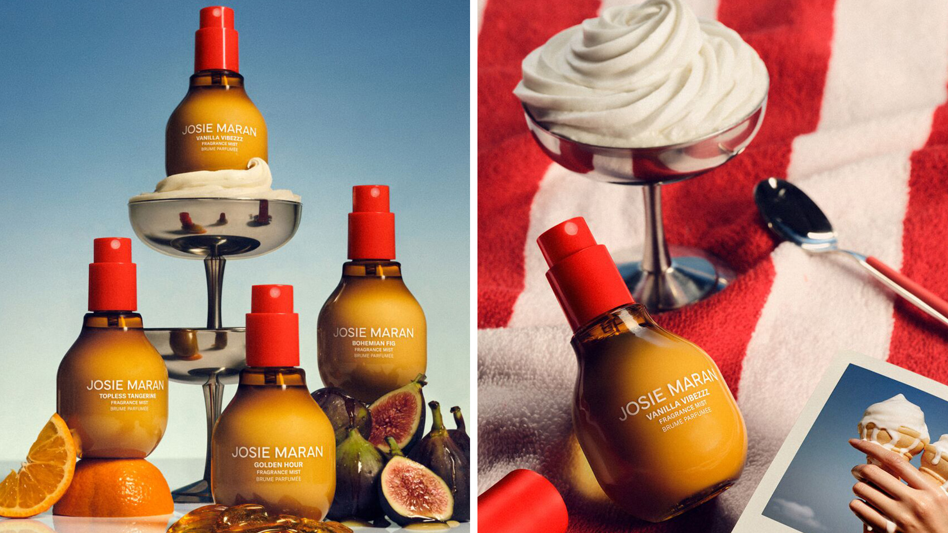 Josie Maran body sprays.