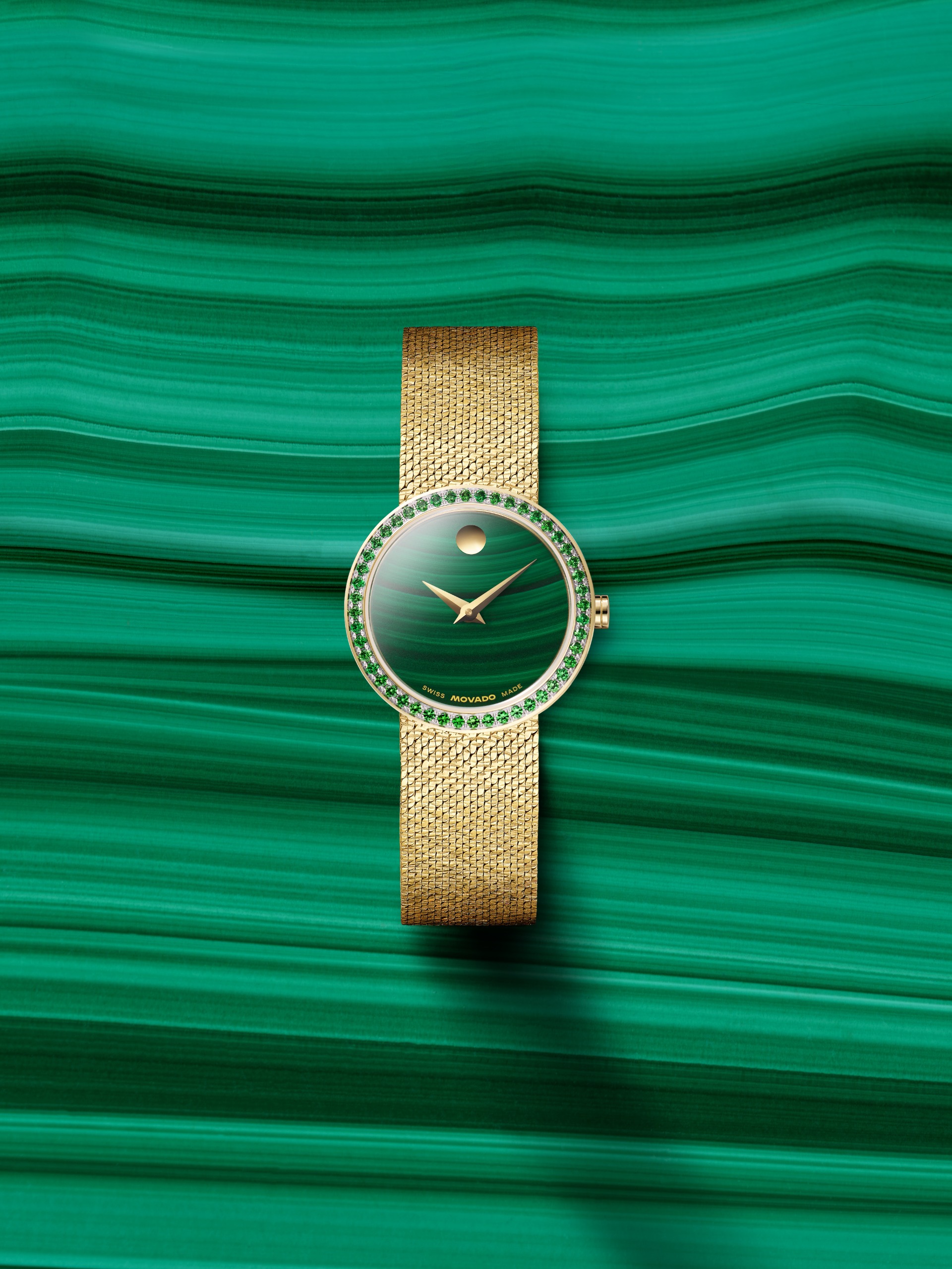 campaign photos of the watches in the Stephanie Gottlieb x Movado collaboration