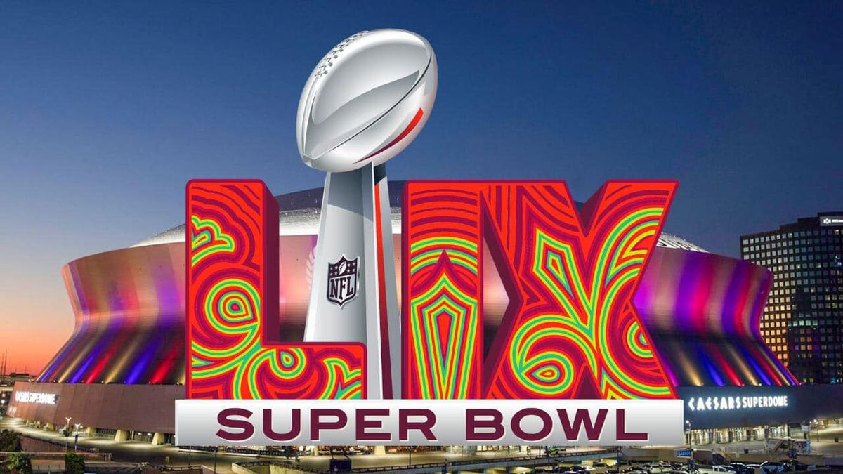 The NFL&#039;s logo for Super Bowl LIX.