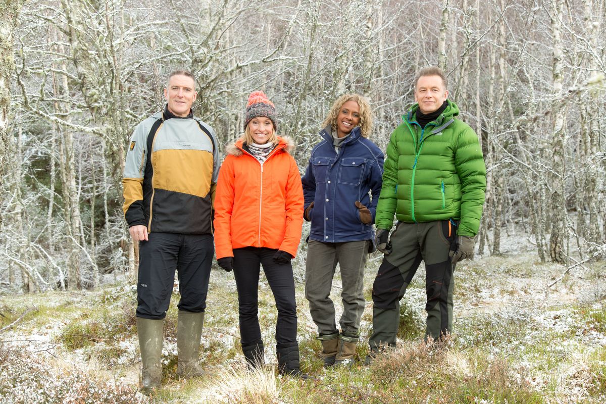 Winterwatch 2023 presenters (L-R) Iolo Williams, Michaela Strachan, Gillian Burke and Chris Packham.