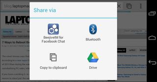 The Android Share Menu is cluttered