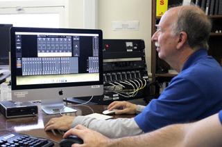 Executive Producer Chris Detsikas in the control room