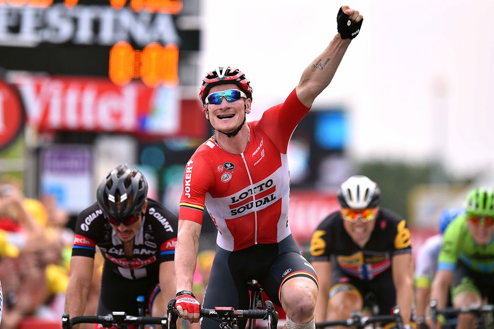 Andre Greipel wins stage 15 of the Tour de France.