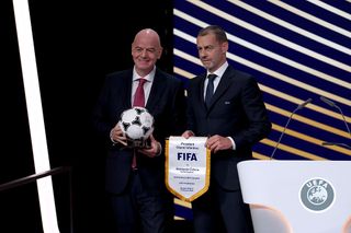 Gianni Infantino and Aleksander Ceferin