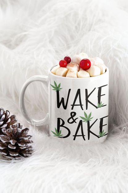 SewLovingMelanin Wake and Bake Ceramic Coffee Mug