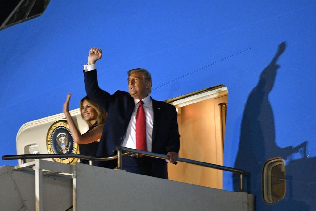 President Trump and first lady Melania Trump.