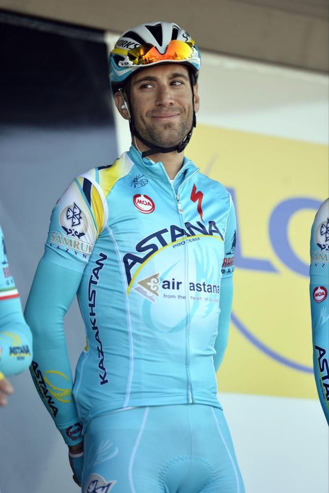 Vincenzo Nibali (Astana) before the start of the stage