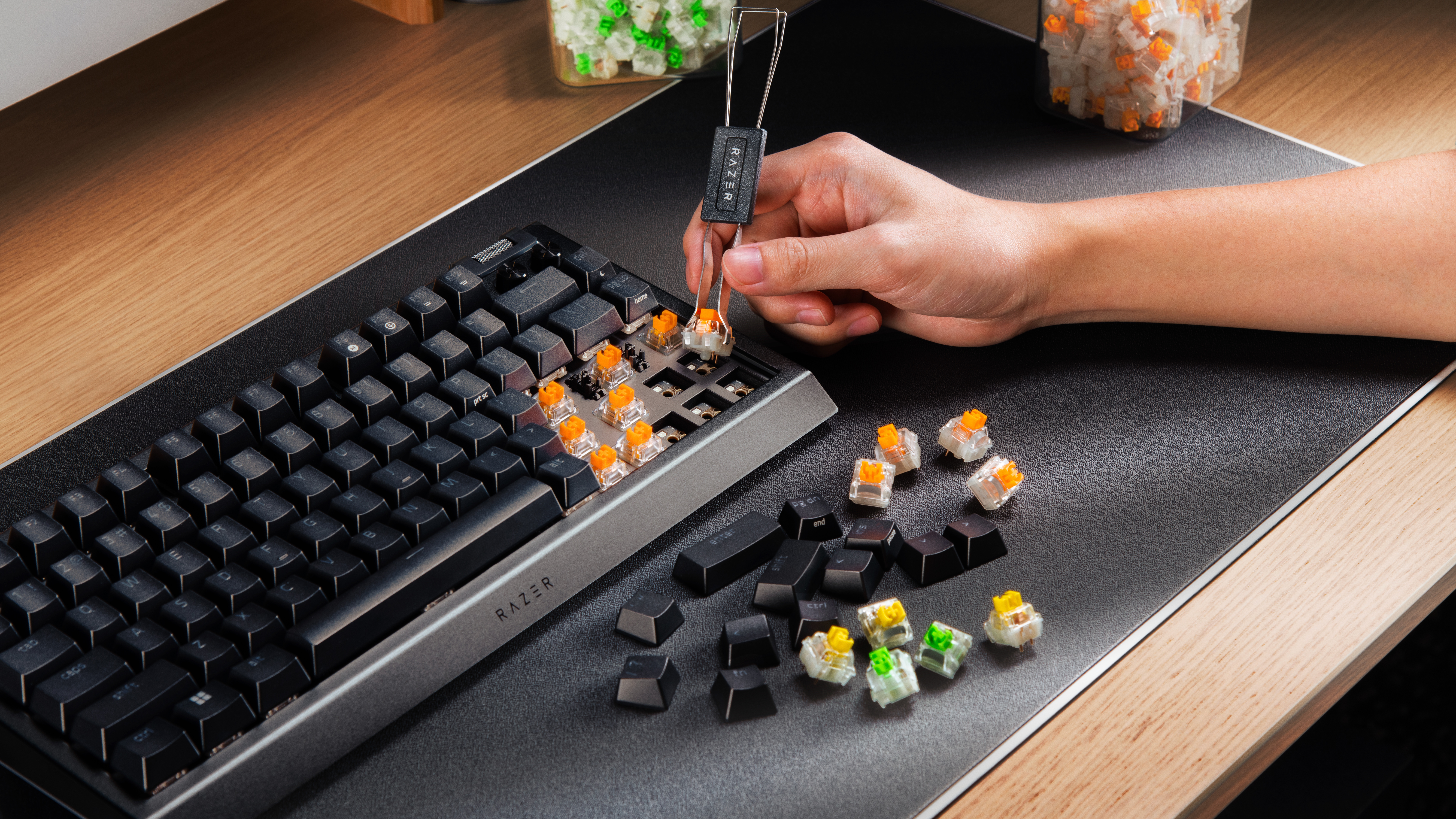 Razer’s first barebones kit is a big win for keyboard nerds and is cheaper than Corsair’s new one