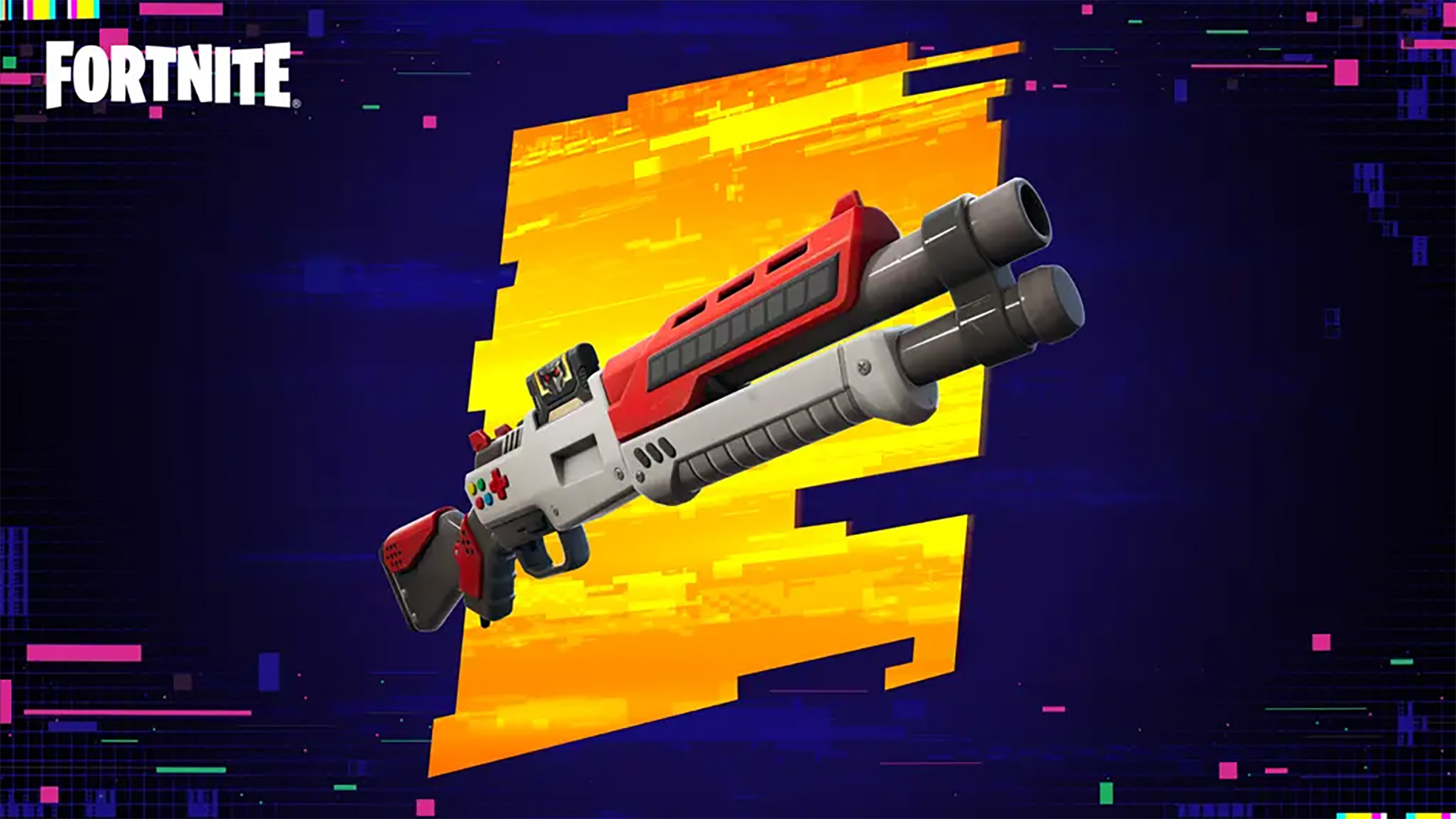 8-Bit Shotgun, one of the Fortnite new weapons