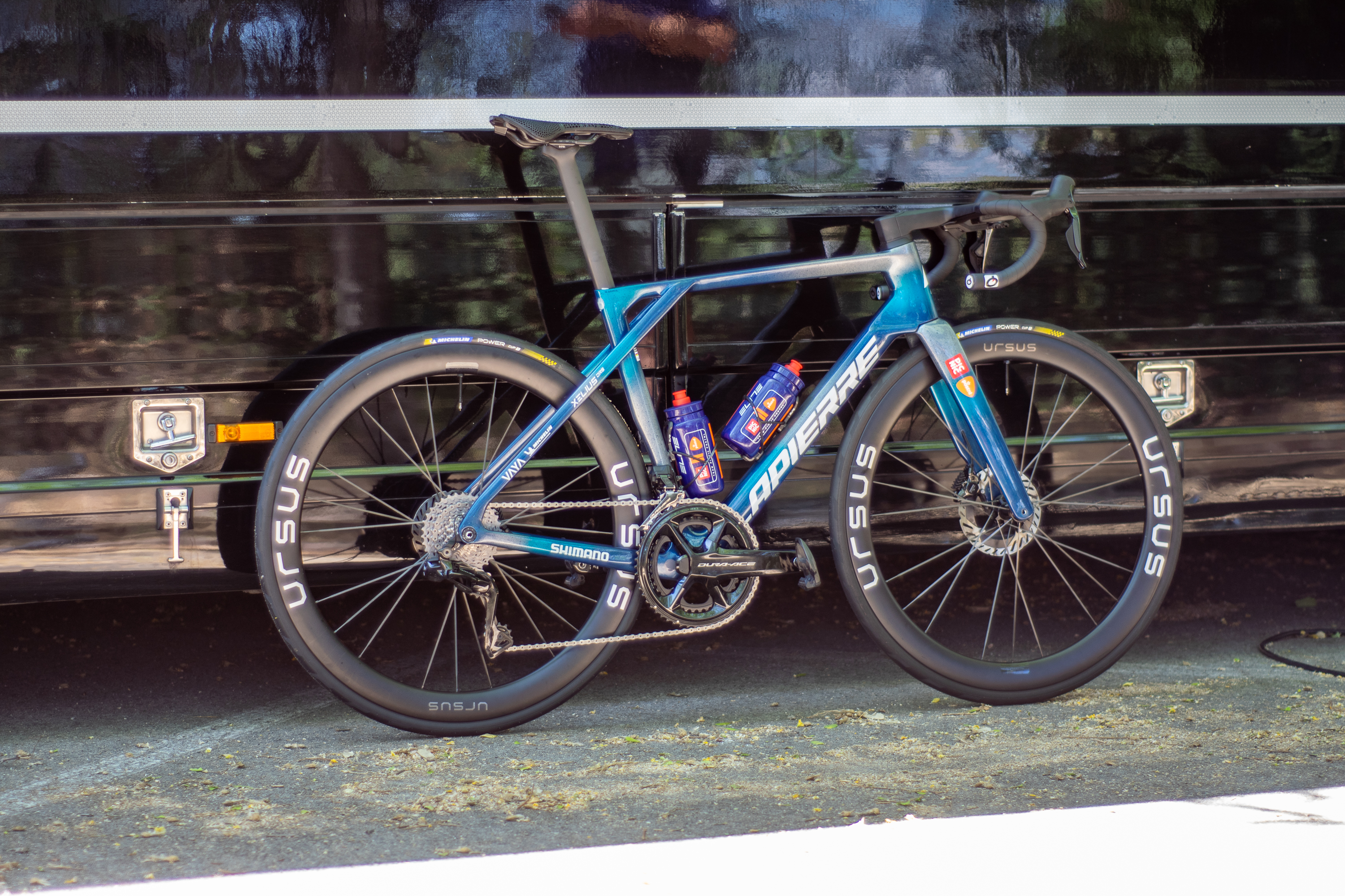 An 80th anniversary Lapierre Xelius DRS bike at the 2026 Tour de France