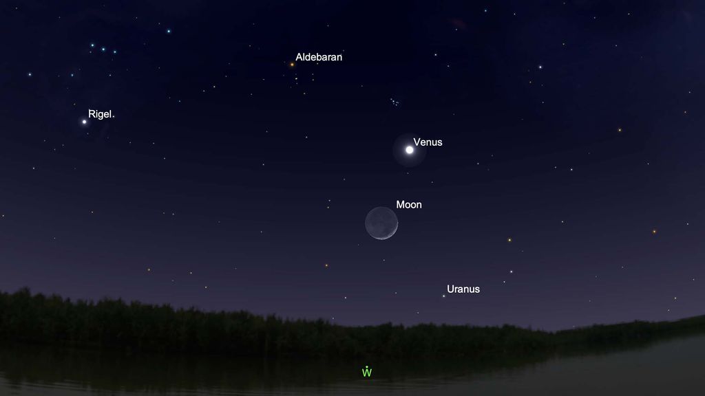 See Venus swing by the crescent moon this weekend | Space