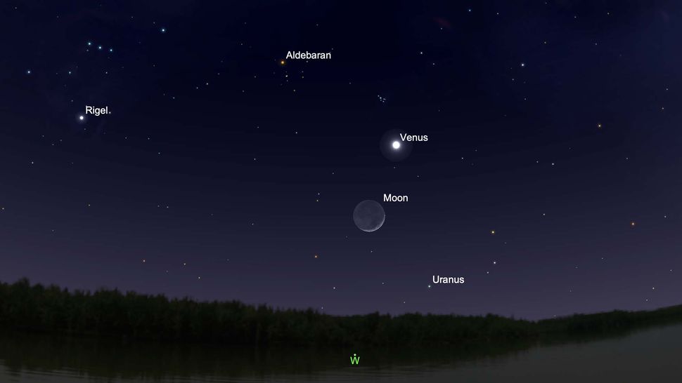 See Venus swing by the crescent moon this weekend